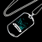 Camper Necklace Wyoming Necklace Stainless Steel or 18k Gold Dog Tag 24" Chain-Express Your Love Gifts