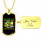 Camper Necklace Years Are Divided Into Camping Necklace Stainless Steel or 18k Gold Dog Tag 24" Chain-Express Your Love Gifts