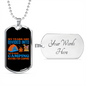 Camper Necklace Years Divided in Camping Necklace Stainless Steel or 18k Gold Dog Tag 24" Chain-Express Your Love Gifts