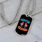 Camper Necklace You Can't Swim Necklace Stainless Steel or 18k Gold Dog Tag 24" Chain-Express Your Love Gifts