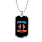 Camper Necklace You Can't Swim Necklace Stainless Steel or 18k Gold Dog Tag 24" Chain-Express Your Love Gifts