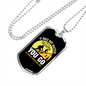 Camper Necklace You Go White Necklace Stainless Steel or 18k Gold Dog Tag 24" Chain-Express Your Love Gifts