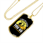Camper Necklace You Go White Necklace Stainless Steel or 18k Gold Dog Tag 24" Chain-Express Your Love Gifts
