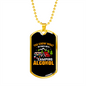Camper Necklace You Know What White Necklace Stainless Steel or 18k Gold Dog Tag 24" Chain-Express Your Love Gifts