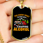 Camper Necklace You Know What White Necklace Stainless Steel or 18k Gold Dog Tag 24" Chain-Express Your Love Gifts