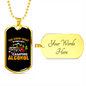 Camper Necklace You Know What White Necklace Stainless Steel or 18k Gold Dog Tag 24" Chain-Express Your Love Gifts