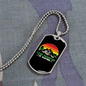 Camper Necklace Your Mountain Is Waiting Necklace Stainless Steel or 18k Gold Dog Tag 24" Chain-Express Your Love Gifts