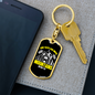 Can Move Mountains Matthew 17:20 Keychain Stainless Steel or 18k Gold Dog Tag Keyring-Express Your Love Gifts