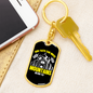 Can Move Mountains Matthew 17:20 Keychain Stainless Steel or 18k Gold Dog Tag Keyring-Express Your Love Gifts