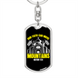 Can Move Mountains Matthew 17:20 Keychain Stainless Steel or 18k Gold Dog Tag Keyring-Express Your Love Gifts