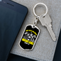 Can Move Mountains Matthew 17:20 Keychain Stainless Steel or 18k Gold Dog Tag Keyring-Express Your Love Gifts