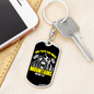 Can Move Mountains Matthew 17:20 Keychain Stainless Steel or 18k Gold Dog Tag Keyring-Express Your Love Gifts