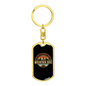 Can'T Be Sad Riding A Bike Cycling Keychain Stainless Steel or 18k Gold Dog Tag Keyring-Express Your Love Gifts