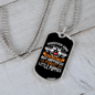 Can't Buy Happiness White Necklace Stainless Steel or 18k Gold Dog Tag 24" Chain-Express Your Love Gifts