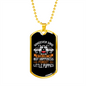 Can't Buy Happiness White Necklace Stainless Steel or 18k Gold Dog Tag 24" Chain-Express Your Love Gifts