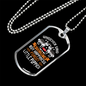 Can't Buy Happiness White Necklace Stainless Steel or 18k Gold Dog Tag 24" Chain-Express Your Love Gifts