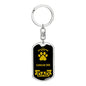 Canaan Dog Keychain Stainless Steel or 18k Gold-Express Your Love Gifts