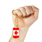 Canada Flag Dog Tag Necklace Canada Flag Stainless Steel or 18k Gold Dog Tag 24"-Express Your Love Gifts