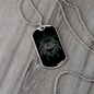 Cancer Black Zodiac Necklace Stainless Steel or 18k Gold Dog Tag 24" Chain-Express Your Love Gifts