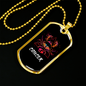 Cancer Crab Zodiac Necklace Stainless Steel or 18k Gold Dog Tag 24" Chain-Express Your Love Gifts