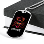 Cancer Crab Zodiac Necklace Stainless Steel or 18k Gold Dog Tag 24" Chain-Express Your Love Gifts