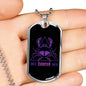 Cancer Dog Tag Astrology Zodiac Sign Stainless Steel or 18k Gold 24" Chain-Express Your Love Gifts