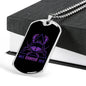 Cancer Dog Tag Astrology Zodiac Sign Stainless Steel or 18k Gold 24" Chain-Express Your Love Gifts