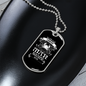 Cancer Man Zodiac Necklace Stainless Steel or 18k Gold Dog Tag 24" Chain-Express Your Love Gifts