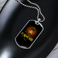 Cancer Water Crab Zodiac Necklace Stainless Steel or 18k Gold Dog Tag 24" Chain-Express Your Love Gifts