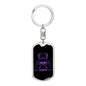 Cancer Zodiac Dog Tag Keychain Stainless Steel or 18k Gold-Express Your Love Gifts
