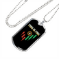 Candlestick Bitcoin Crypto Necklace Stainless Steel or 18k Gold Dog Tag 24" Chain-Express Your Love Gifts