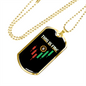 Candlestick Bitcoin Crypto Necklace Stainless Steel or 18k Gold Dog Tag 24" Chain-Express Your Love Gifts