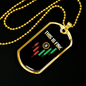 Candlestick Bitcoin Crypto Necklace Stainless Steel or 18k Gold Dog Tag 24" Chain-Express Your Love Gifts