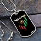Candlestick Bitcoin Crypto Necklace Stainless Steel or 18k Gold Dog Tag 24" Chain-Express Your Love Gifts