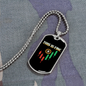 Candlestick Bitcoin Crypto Necklace Stainless Steel or 18k Gold Dog Tag 24" Chain-Express Your Love Gifts
