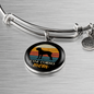 Cane Corso Mom Bracelet Stainless Steel or 18k Gold Circle Bangle-Express Your Love Gifts
