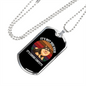 Canine Confetti Necklace Stainless Steel or 18k Gold Dog Tag 24" Chain-Express Your Love Gifts