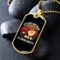 Canine Confetti Necklace Stainless Steel or 18k Gold Dog Tag 24" Chain-Express Your Love Gifts