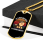 Canine Confetti Necklace Stainless Steel or 18k Gold Dog Tag 24" Chain-Express Your Love Gifts