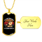 Canine Confetti Necklace Stainless Steel or 18k Gold Dog Tag 24" Chain-Express Your Love Gifts