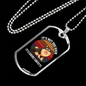 Canine Confetti Necklace Stainless Steel or 18k Gold Dog Tag 24" Chain-Express Your Love Gifts
