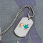 Cannabitcoin Crypto Necklace Stainless Steel or 18k Gold Dog Tag 24" Chain-Express Your Love Gifts