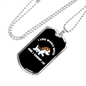 Cannot Lie Puppy Necklace Stainless Steel or 18k Gold Dog Tag 24" Chain-Express Your Love Gifts