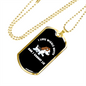 Cannot Lie Puppy Necklace Stainless Steel or 18k Gold Dog Tag 24" Chain-Express Your Love Gifts