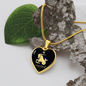 Capricorn Horoscope Zodiac Necklace Stainless Steel or 18k Gold Heart 18-22"-Express Your Love Gifts