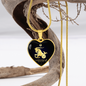Capricorn Horoscope Zodiac Necklace Stainless Steel or 18k Gold Heart 18-22"-Express Your Love Gifts