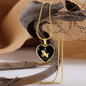 Capricorn Horoscope Zodiac Necklace Stainless Steel or 18k Gold Heart 18-22"-Express Your Love Gifts