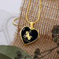 Capricorn Horoscope Zodiac Necklace Stainless Steel or 18k Gold Heart 18-22"-Express Your Love Gifts