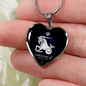 Capricorn Horoscope Zodiac Necklace Stainless Steel or 18k Gold Heart 18-22"-Express Your Love Gifts