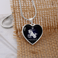 Capricorn Horoscope Zodiac Necklace Stainless Steel or 18k Gold Heart 18-22"-Express Your Love Gifts